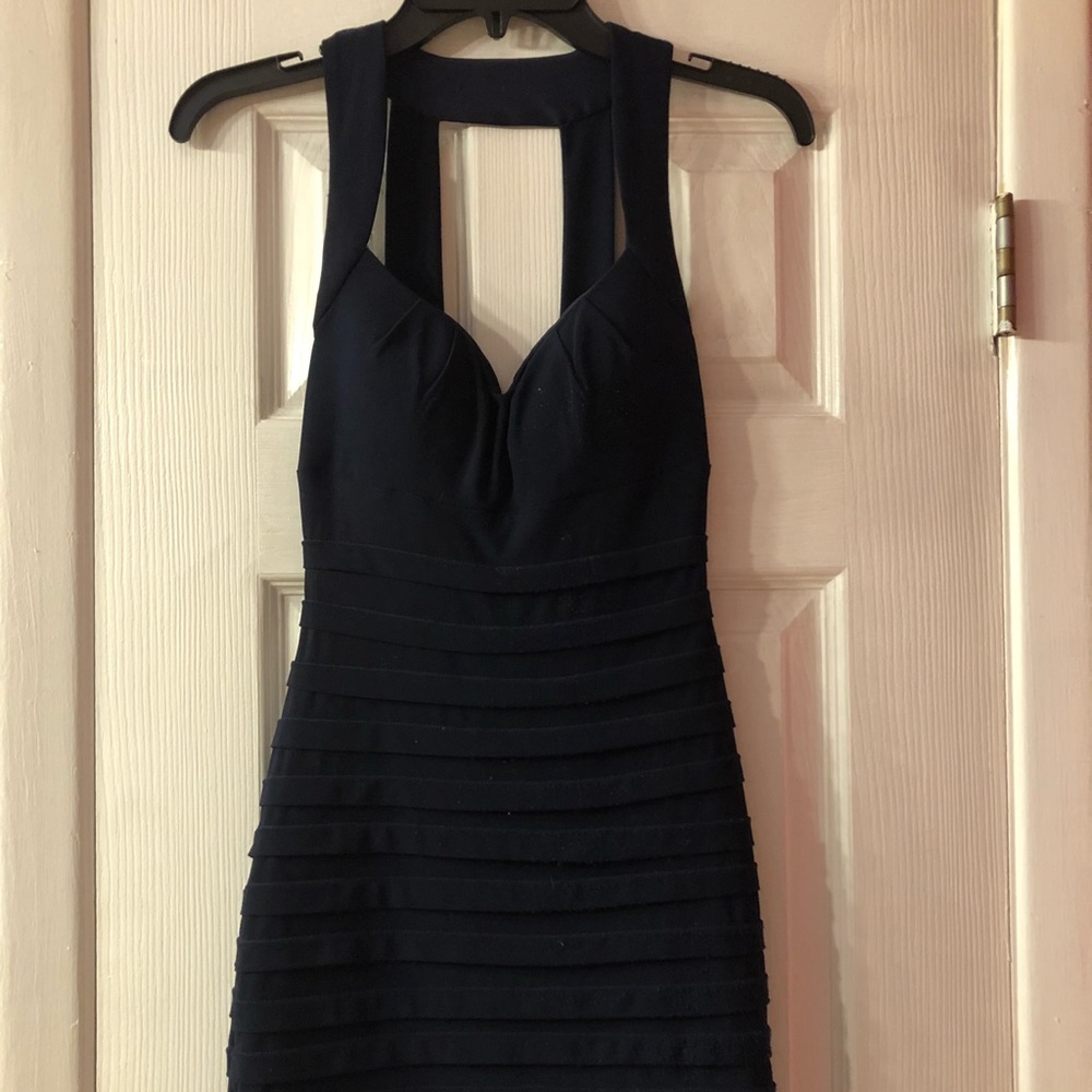Navy blue mini dress